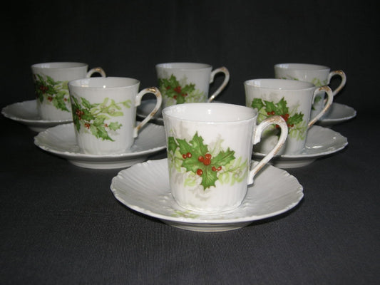 Limoges Kerst kop & schotels