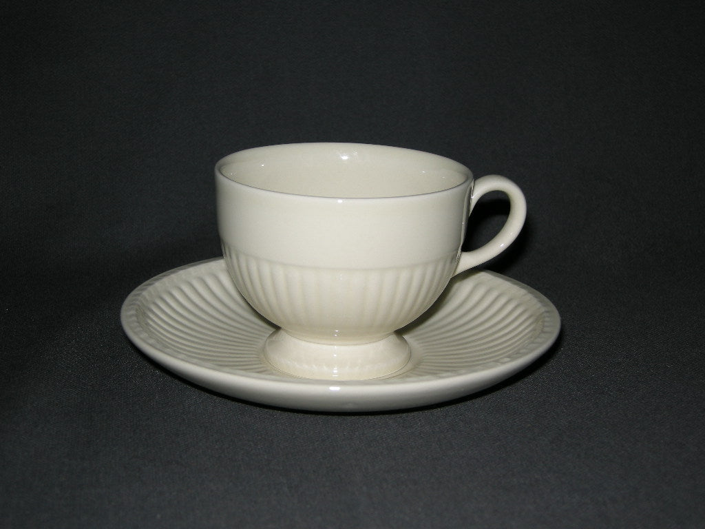 Wedgwood Edme plain koffiekop & schotel laag