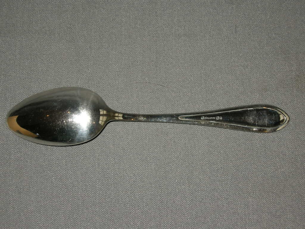 Wellner verzilverd lepel lengte 21 cm.