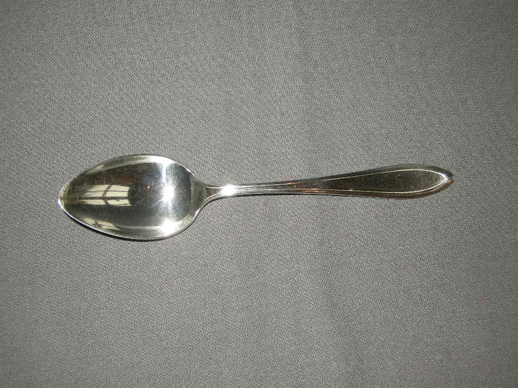 Keltum verzilverd P2 Enkel puntfilet lepel 21 cm.