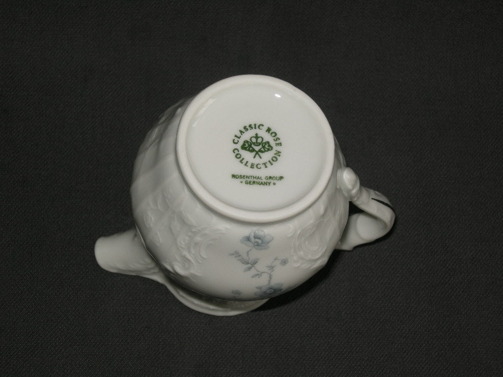 Rosenthal Sanssouci spierwit met blauw / grijze bloemetjes melkkannetje