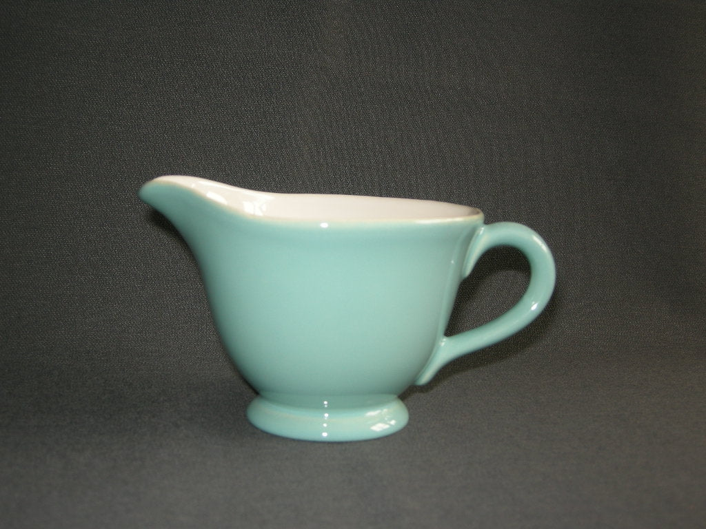 Huizen pastel aqua melkkannetje
