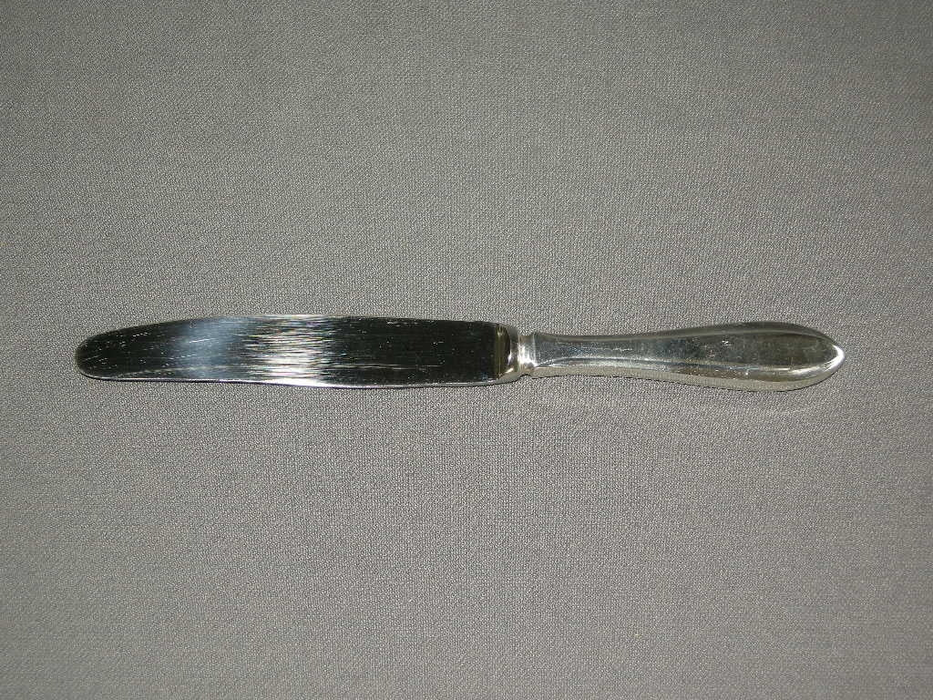 Nieuwpoort verzilverd puntfilet mes 20,5 cm.