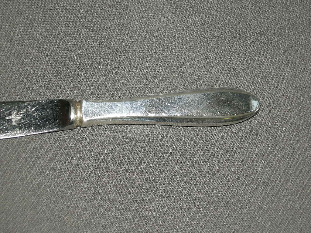 Gero verzilverd model 618 puntfilet mes met gladde snijrand 21 cm.
