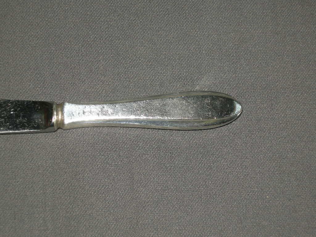 Gero verzilverd model 618 puntfilet mes met gladde snijrand 21 cm.