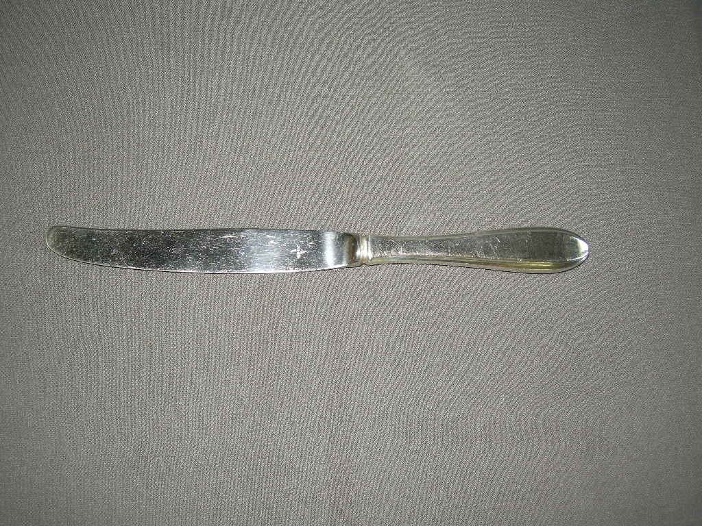Gero verzilverd model 618 puntfilet mes met gladde snijrand 24,5 cm.