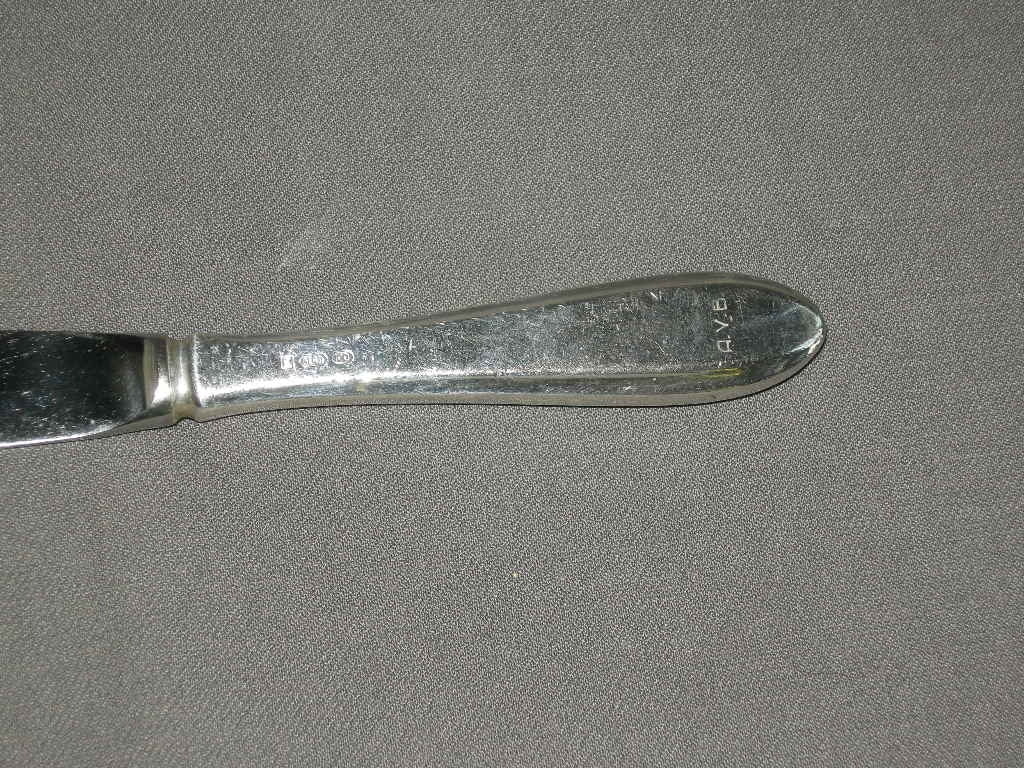 Gero verzilverd model 618 puntfilet mes met gladde snijrand 24,5 cm.