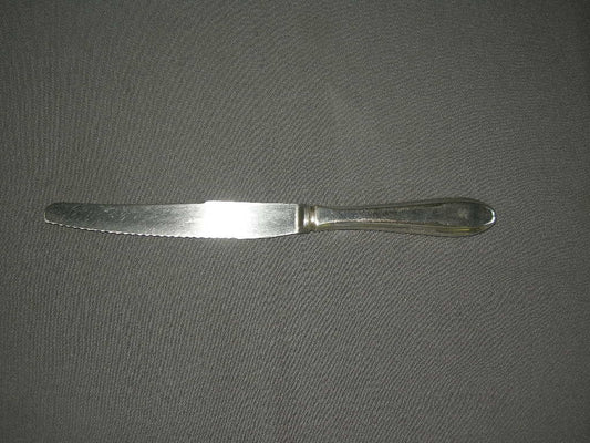 Gero verzilverd model 618 puntfilet mes met kartelrand 25 cm.