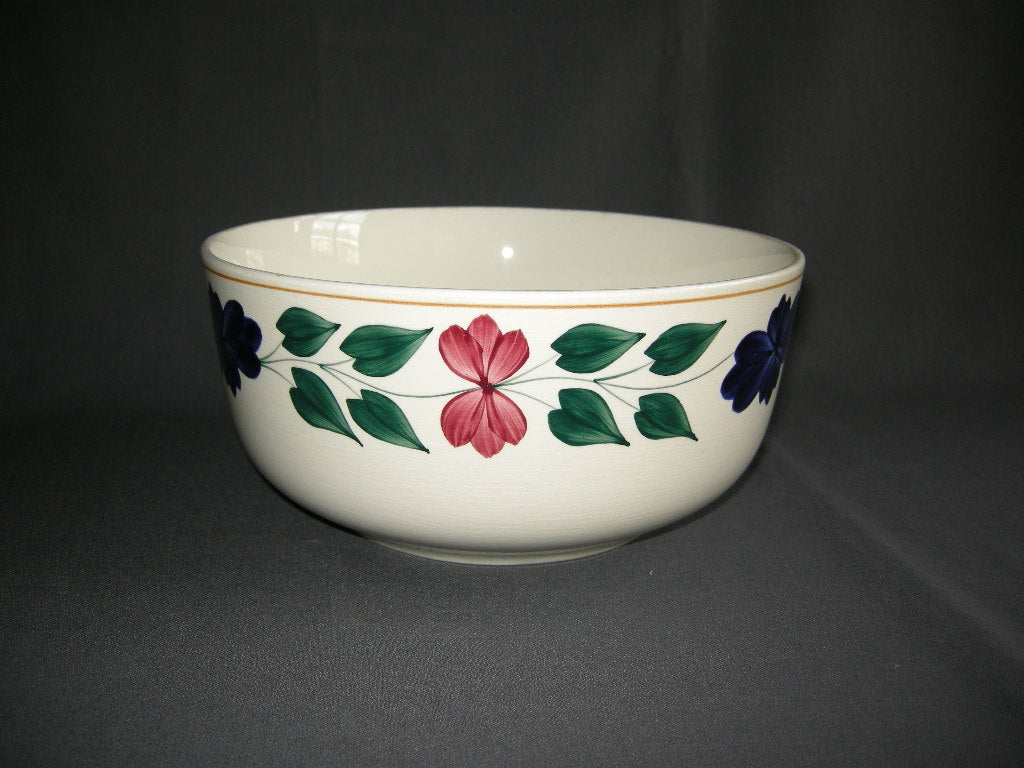 Societe Ceramique Boerenbont 418 nestschaal 23,5 cm. lichte ondergrond