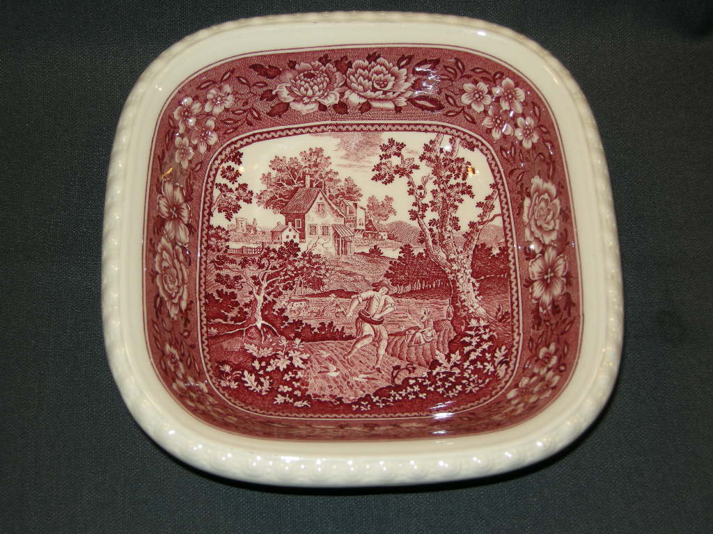 Villeroy & Boch Rusticana rood nestschaal 17,5 x 17,5 x 5 cm.