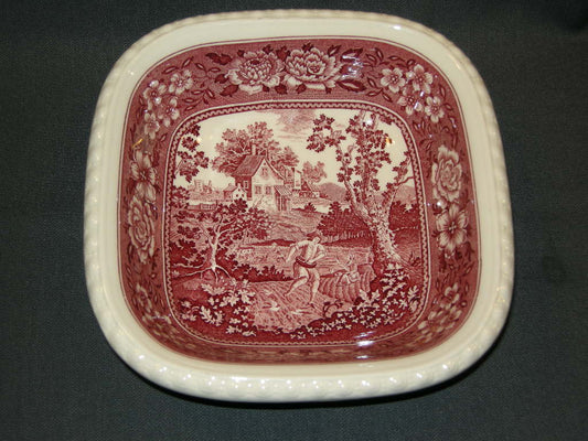 Villeroy & Boch Rusticana rood nestschaal 17,5 x 17,5 x 5 cm.