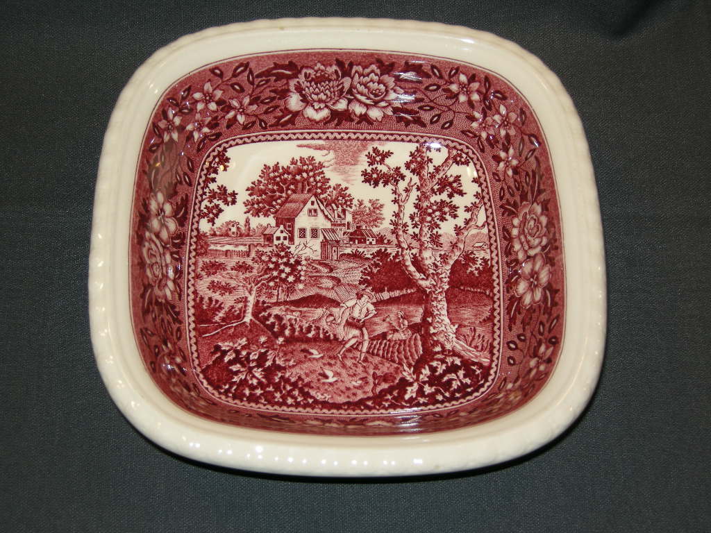 Villeroy & Boch Rusticana rood nestschaal 20,5 x 20,5 x 5,5 cm.