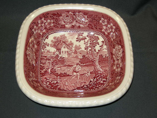 Villeroy & Boch Rusticana rood nestschaal 23 x 23 x 7 cm.