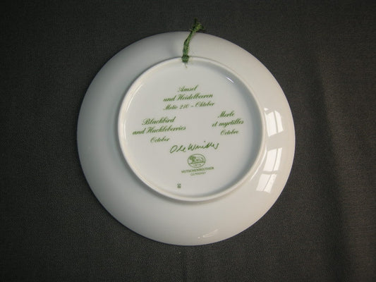 Hütschenreuther van de maand bordje O16 cm. serie 1 oktober