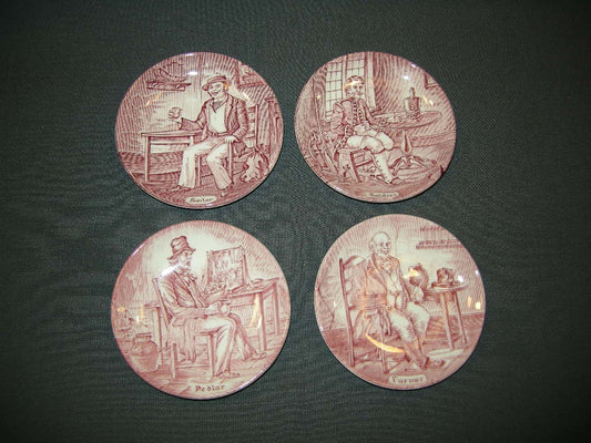 Wedgwood beroepen onderzetters rood