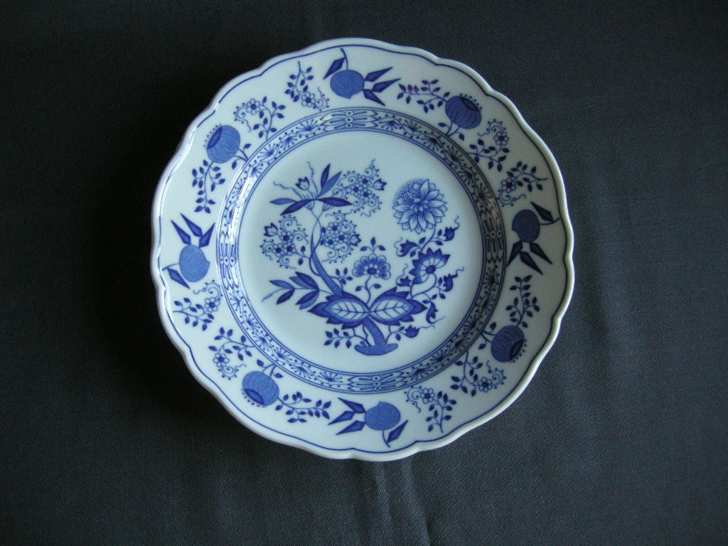 Hütschenreuther Blau Zwiebelmuster ontbijtbord