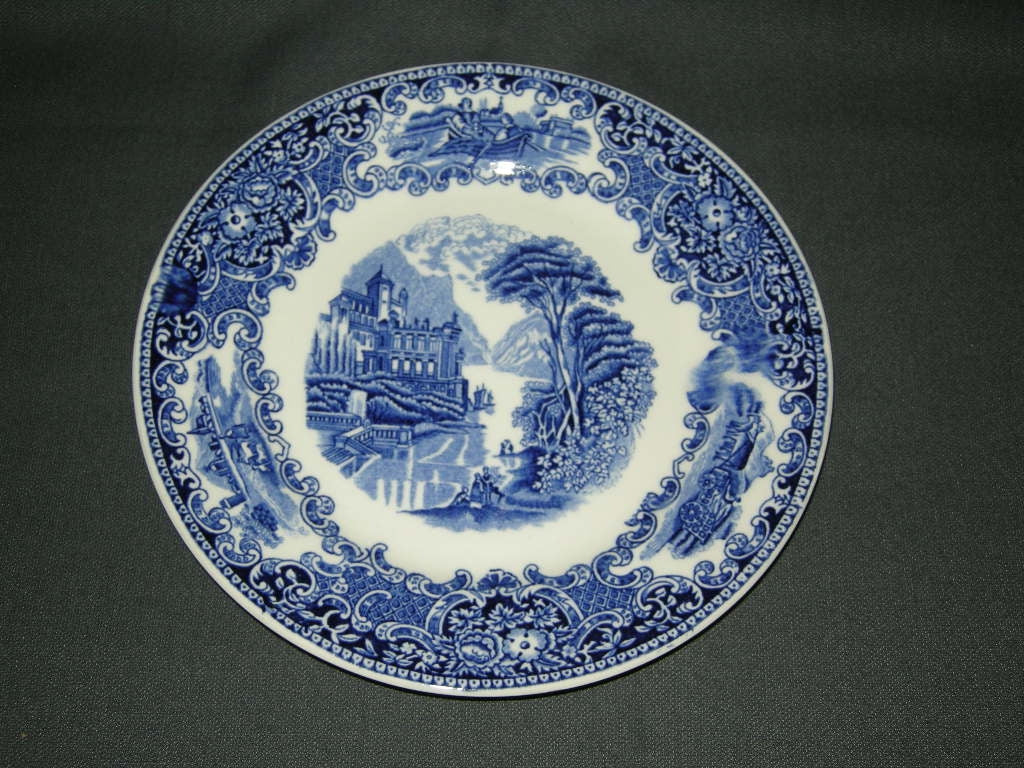 Petrus Regout Castillo blauw ontbijtbord