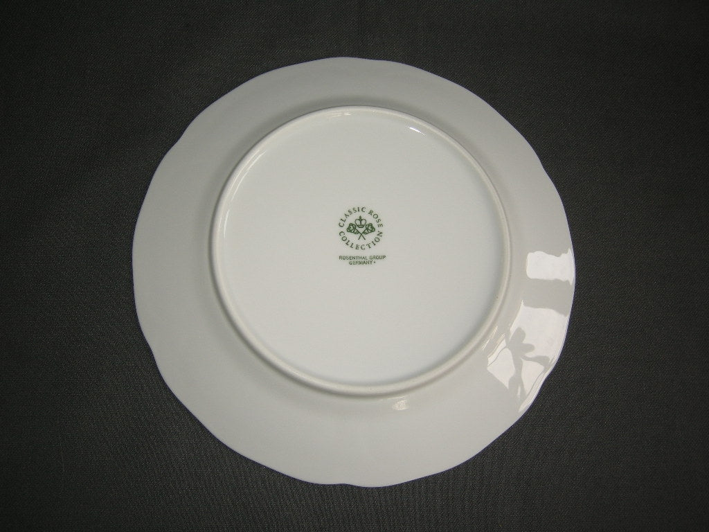 Rosenthal Sanssouci spierwit met blauw / grijze bloemetjes ontbijtbord