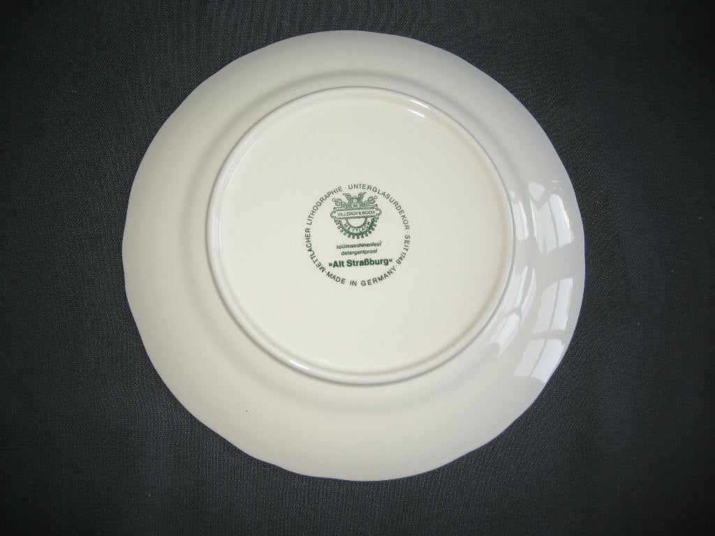 Villeroy & Boch Alt Strassburg nieuw stempel ontbijtbord tulp