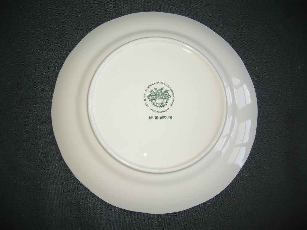 Villeroy & Boch Alt Strassburg nieuw stempel ontbijtbord tulp