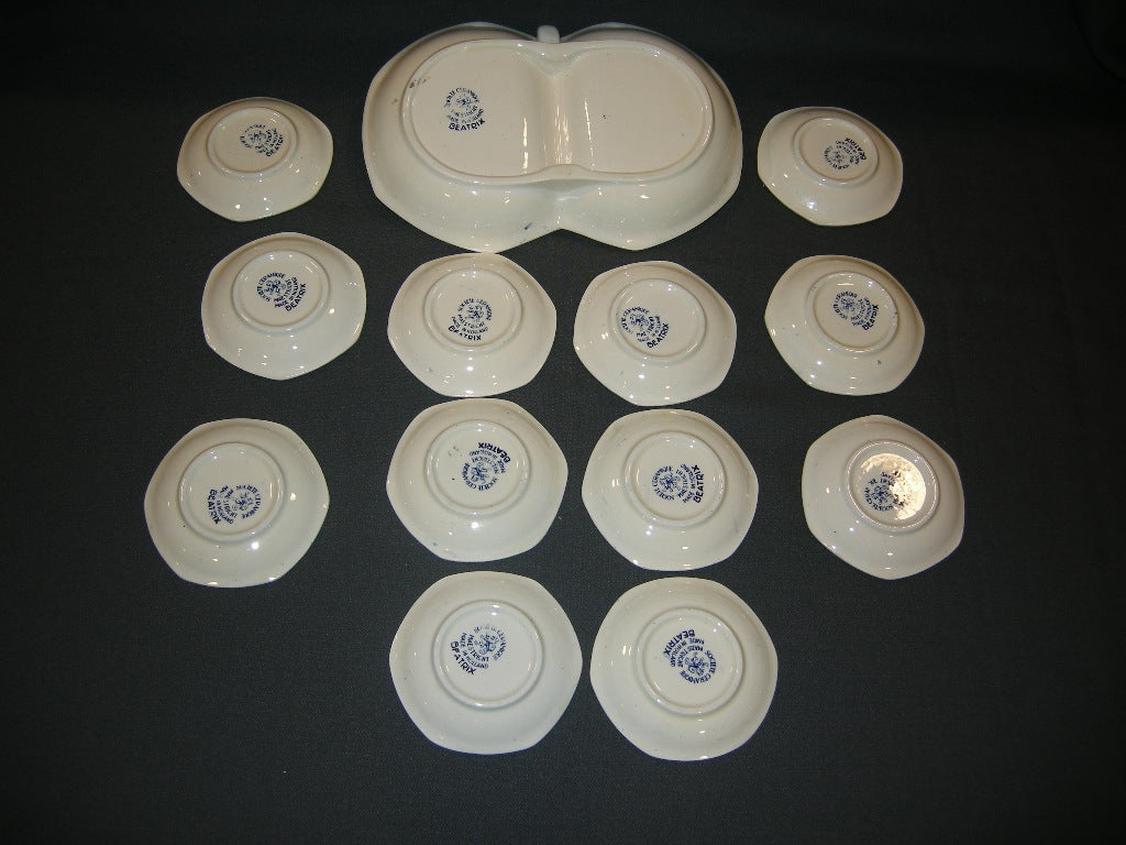 Societe Ceramique Beatrix petit-four set