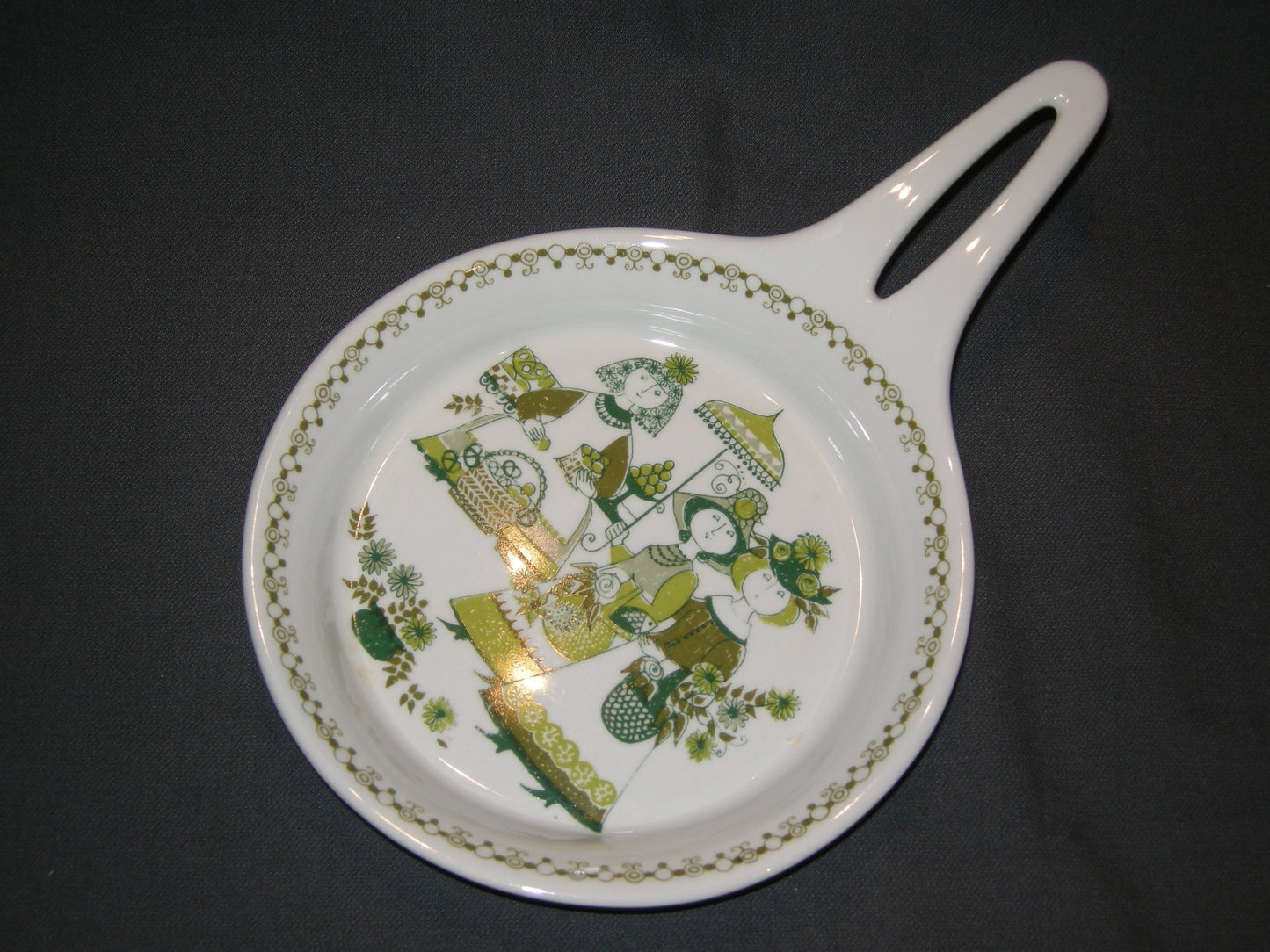 Figgjo Flint Market plat schaaltje met handvat O17 cm.