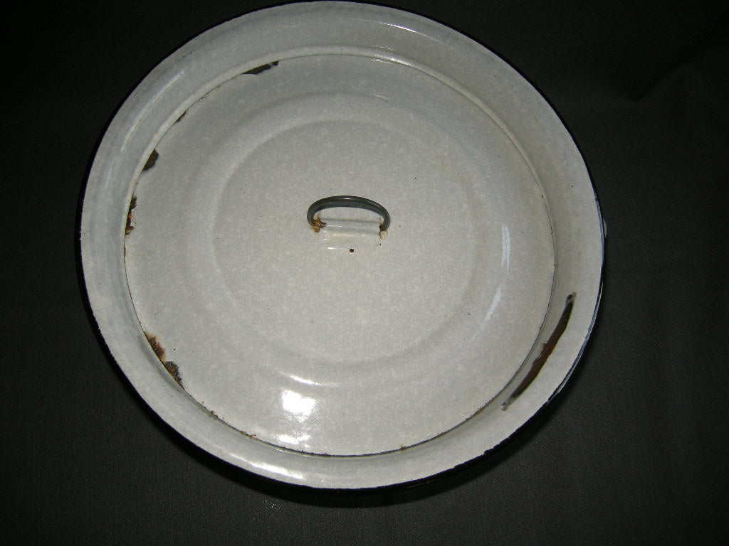 emaille grijs 001. grote po met deksel