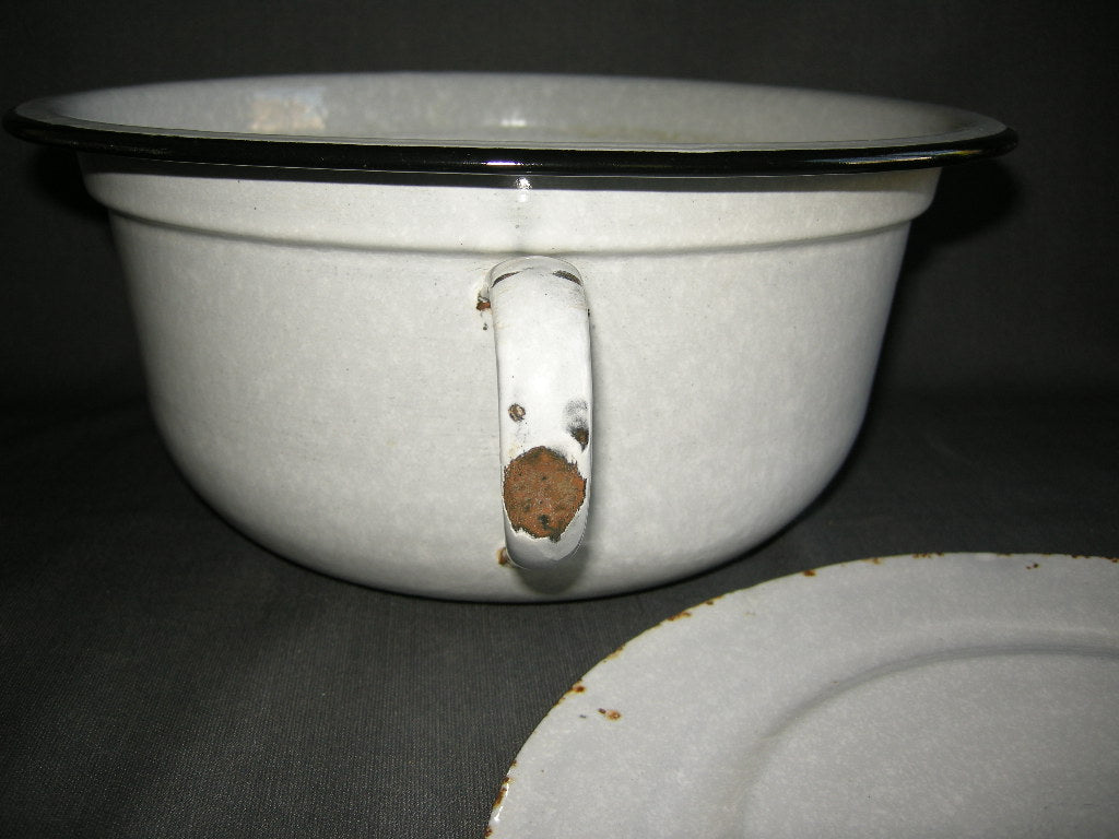 emaille grijs 001. grote po met deksel