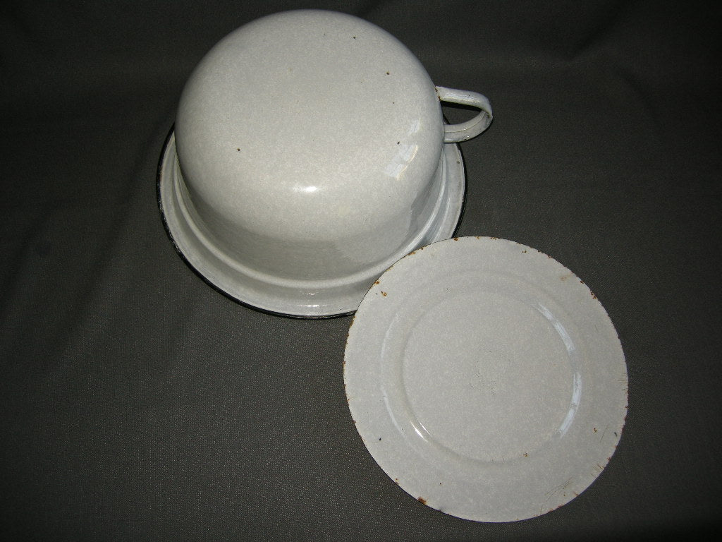emaille grijs 001. grote po met deksel