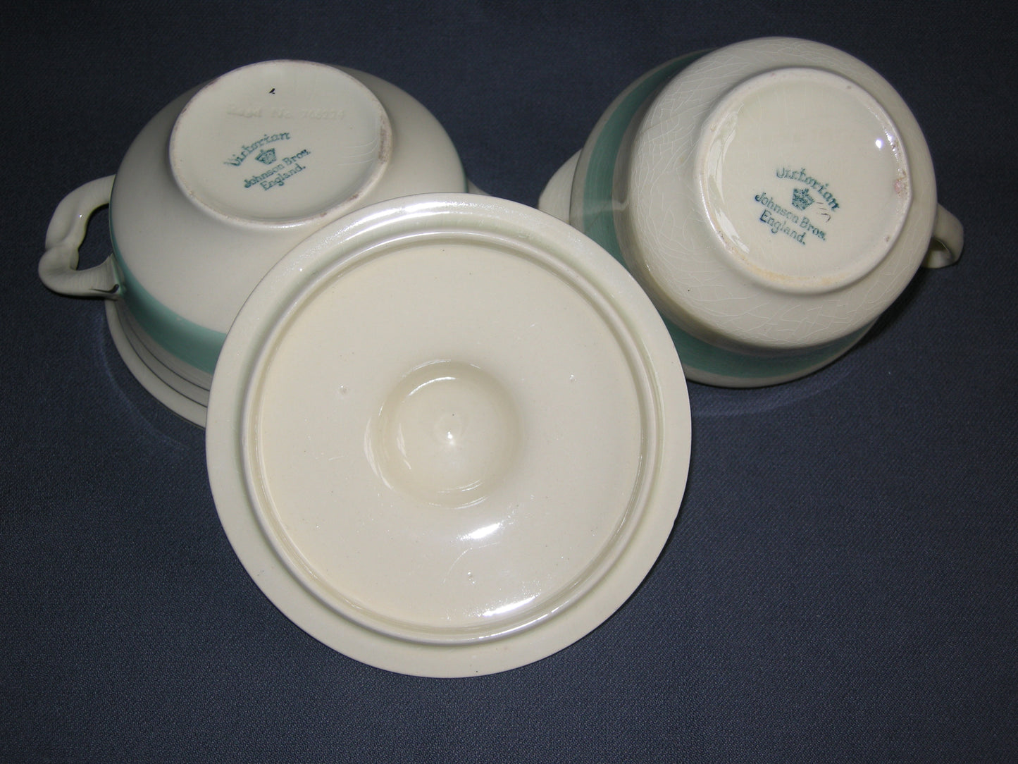 Johnson Bro's Victorian 765224 roomwit pastelgroen zilver roomstel
