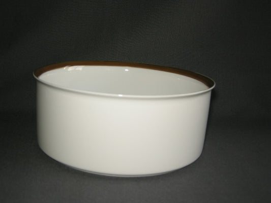 Thomas Medaillon bruin - goudkleurige decorrand saladeschaal O17,5 cm.