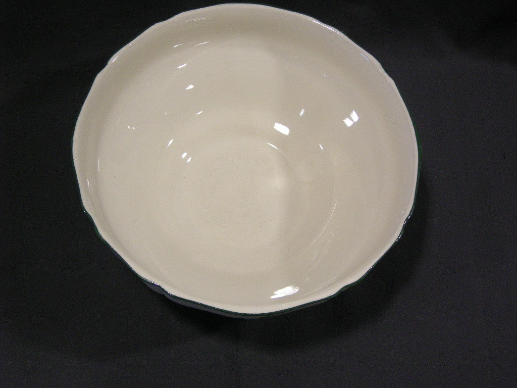 Villeroy & Boch Alt Strassburg oud stempel saladeschaal op voet O27 cm. stukje van bovenrand