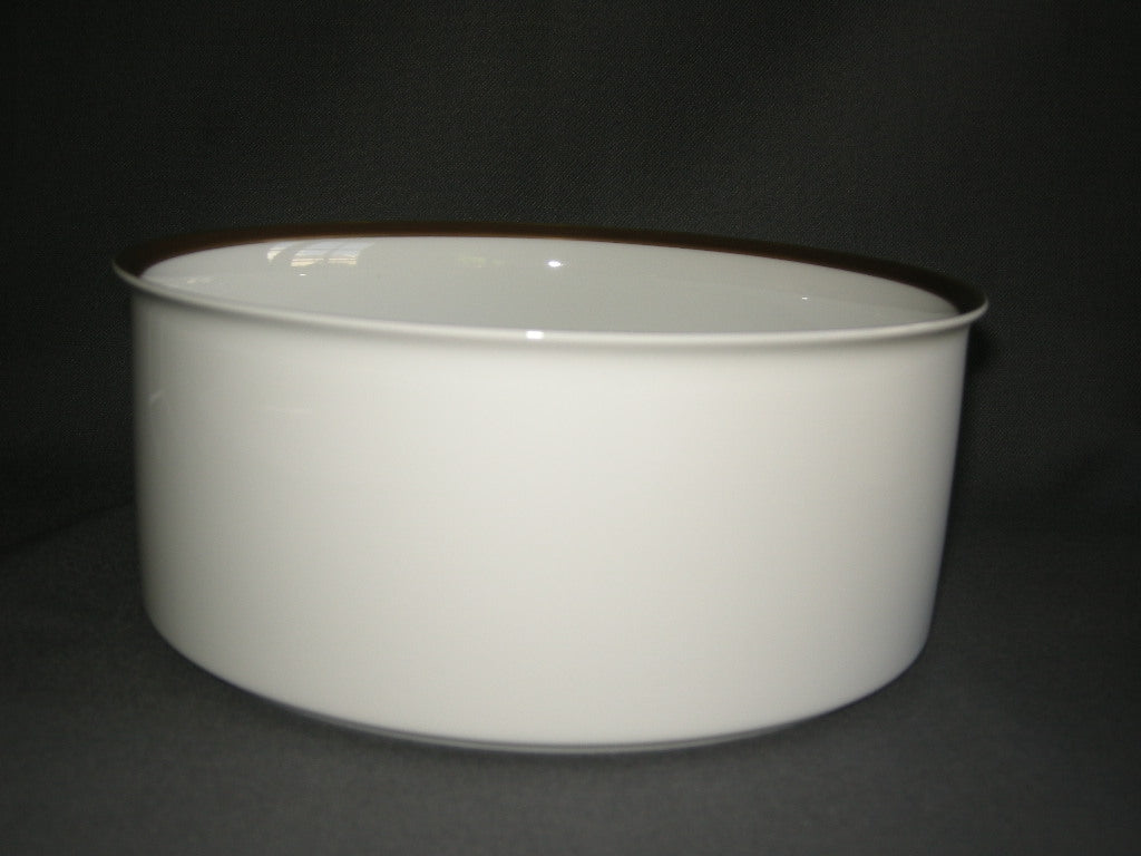 Thomas Medaillon bruin - goudkleurige decorrand saladeschaal O21,5 cm.