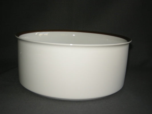 Thomas Medaillon bruin - goudkleurige decorrand saladeschaal O21,5 cm.
