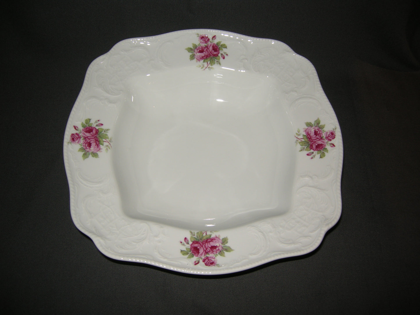 Rosenthal Sanssouci spierwit rose pioenroos saladeschaal