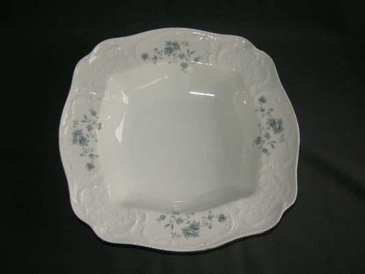 Rosenthal Sanssouci spierwit met blauw / grijze bloemetjes saladeschaal