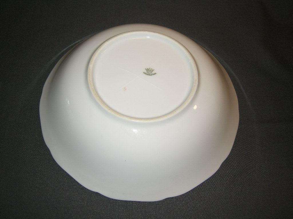RKG wit bloemetjes goud saladeschaal
