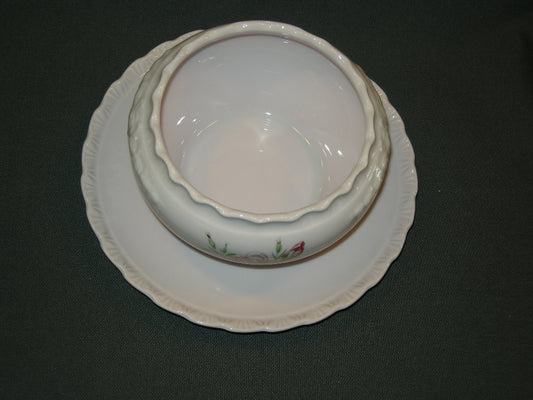 Hutschenreuther Porcelaine Rose Drache met roosdecor sauskom