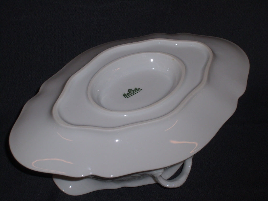 Rosenthal Sanssouci spierwit met bruin/rose roos sauskom
