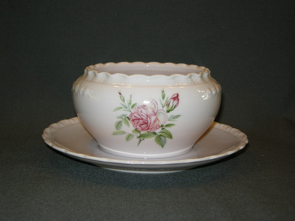 Hutschenreuther Porcelaine Rose Drache met roosdecor sauskom
