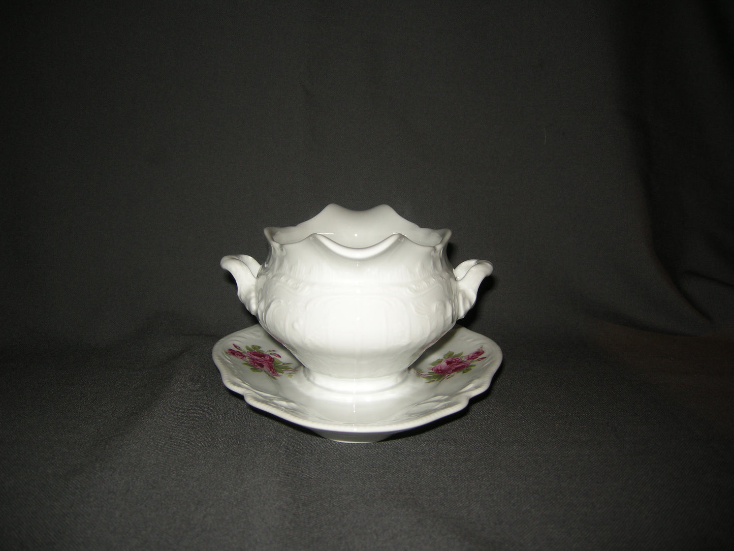 Rosenthal Sanssouci spierwit rose pioenroos sauskom