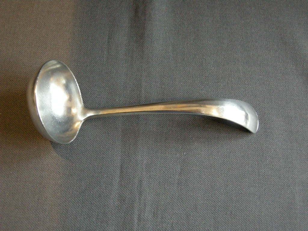 Gero verzilverd model 20 Haags Lofje sauslepel 17 cm.