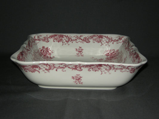 Villeroy & Boch Valeria rood schaal 25,5 x 25,5 x 7 cm.