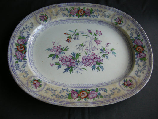 C.M. & S (Charles Meigh & Son) Campanula schaal 44,5 cm.