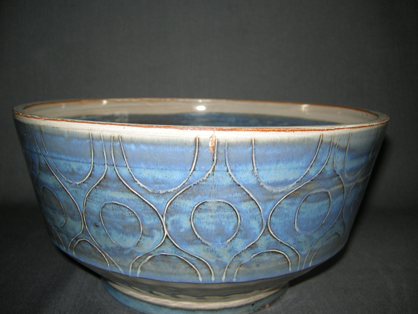 Volendams aardewerk blauw / grijs schaal
