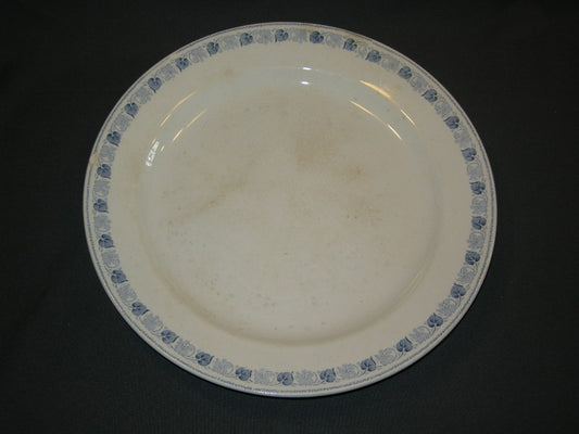 Societe Ceramique Coeur blauw schaal O29,5 cm.