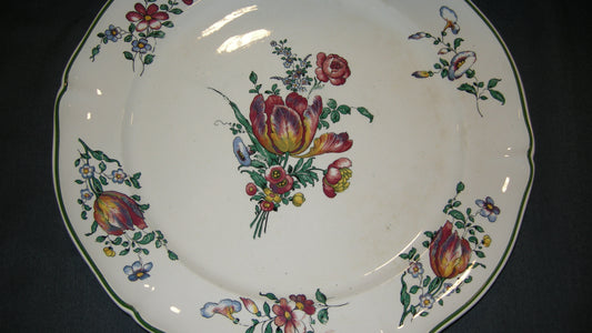 Villeroy & Boch Alt Strassburg oud stempel schaal rond plat  O33,5 cm.