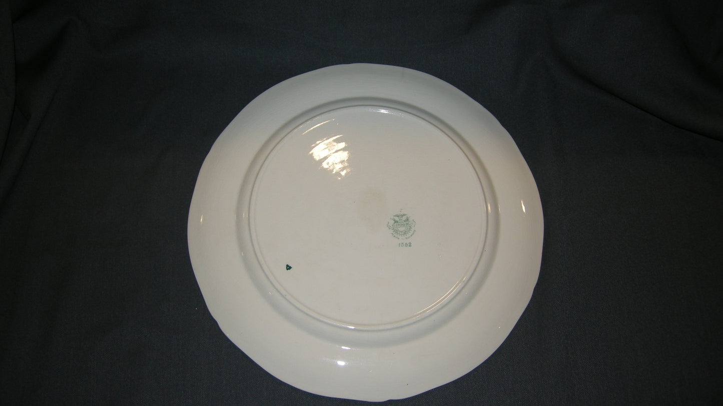 Villeroy & Boch Alt Strassburg oud stempel schaal rond plat  O33,5 cm.