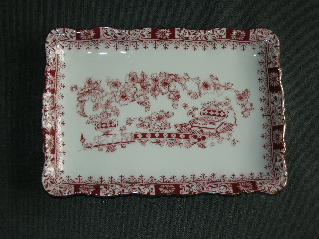Seltmann & Weiden Theresia rood schaaltjes 18 x 12,5 cm. decor sleets