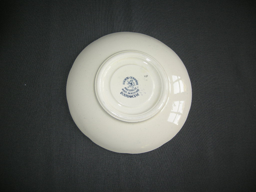 Societe Ceramique Boerenhoeve blauw schotel O15,3 cm.